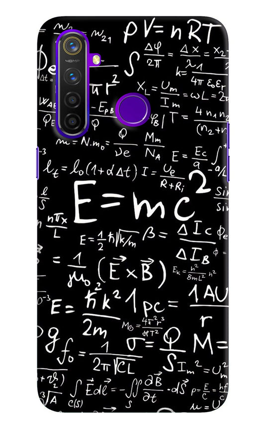 Physics Formula Realme 5 Pro Hard Case Back Cover by Casekaro