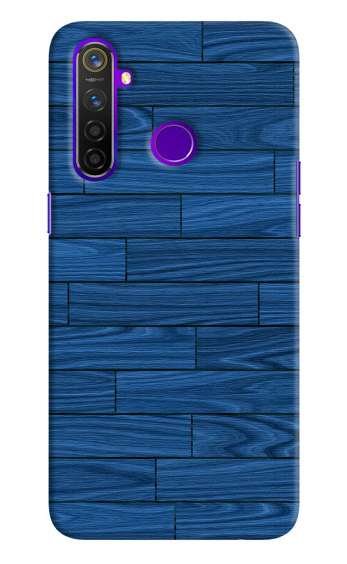 Wooden Texture Realme 5 Pro Hard Case Back Cover by Casekaro