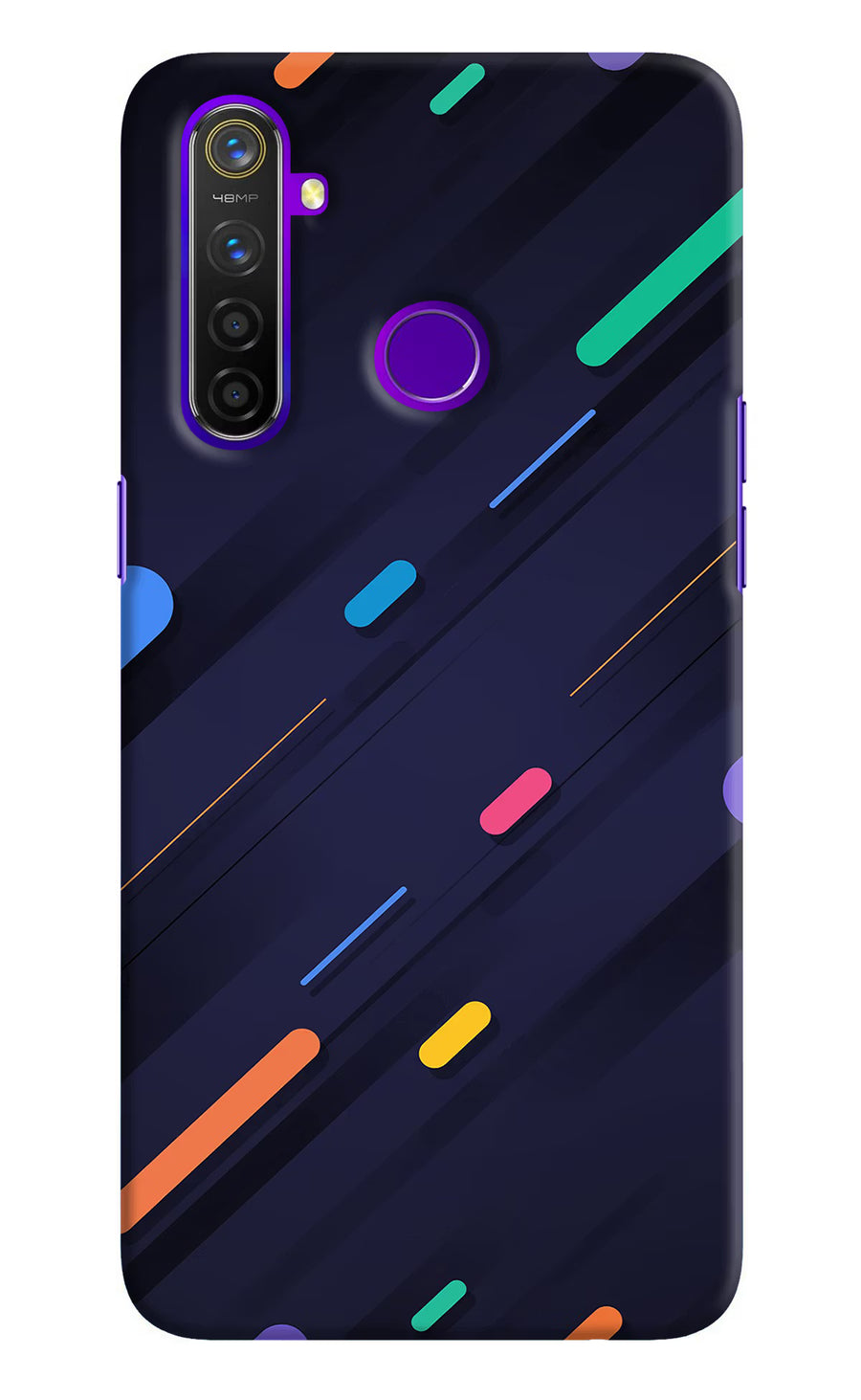 Abstract Design Realme 5 Pro Back Cover, Hard case