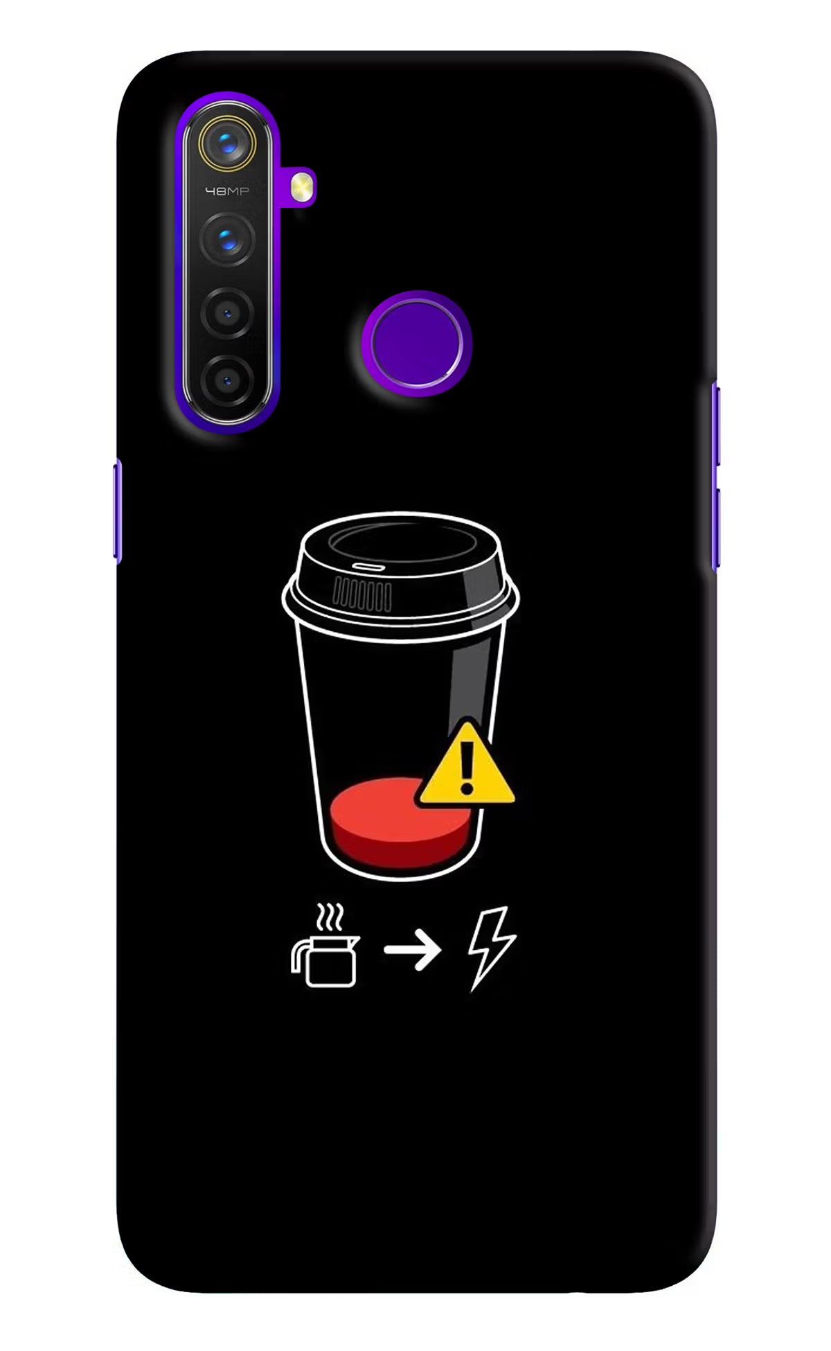 Coffee Realme 5 Pro Hard Case Back Cover by Casekaro