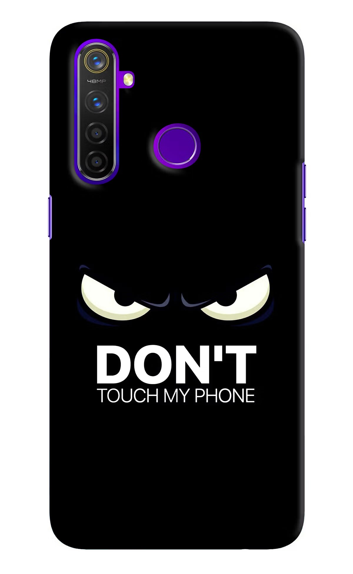 Don'T Touch My Phone Realme 5 Pro Hard Case Back Cover by Casekaro