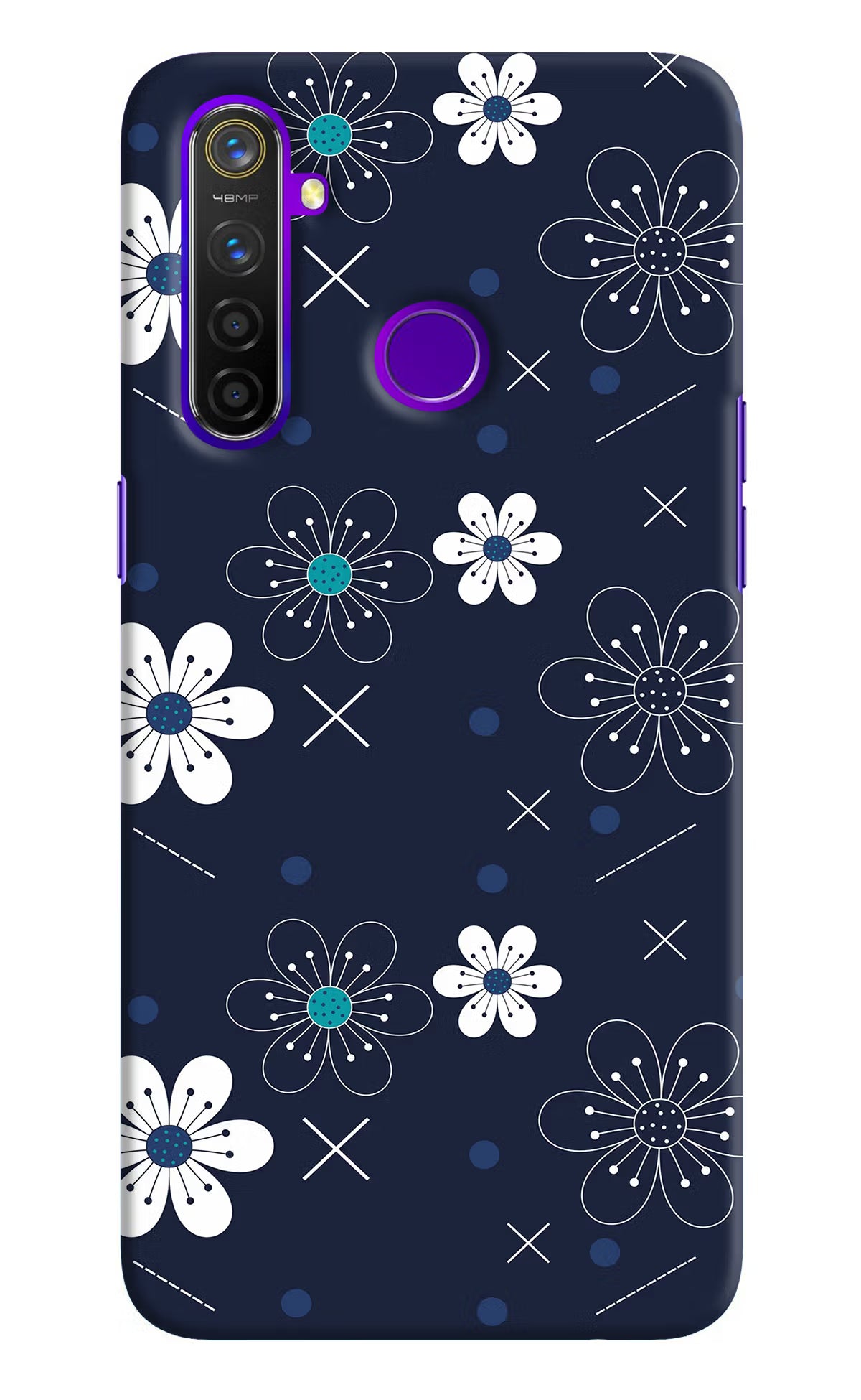Flowers Realme 5 Pro Hard Case Back Cover by Casekaro