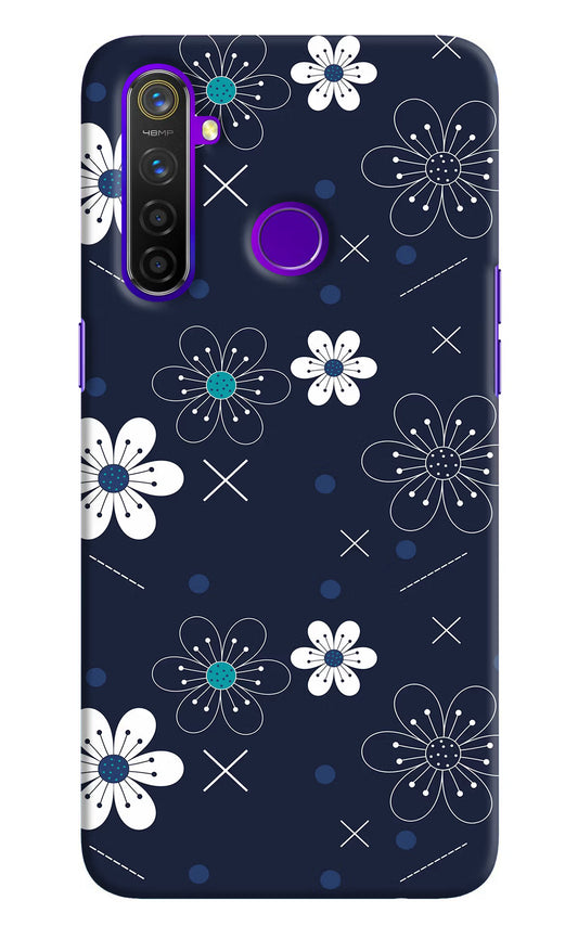 Flowers Realme 5 Pro Hard Case Back Cover by Casekaro