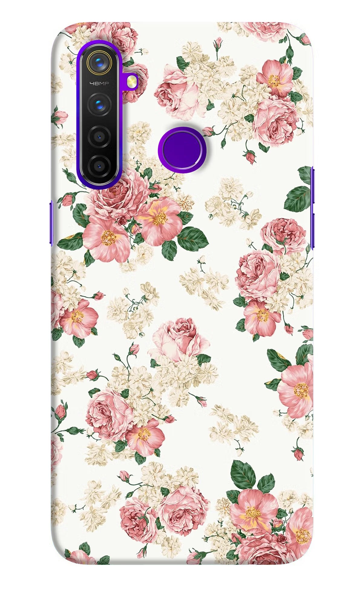 Flowers Realme 5 Pro Hard Case Back Cover by Casekaro
