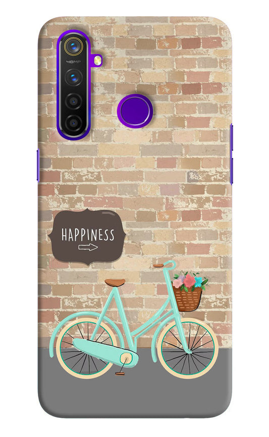 Happiness Artwork Realme 5 Pro Hard Case Back Cover by Casekaro