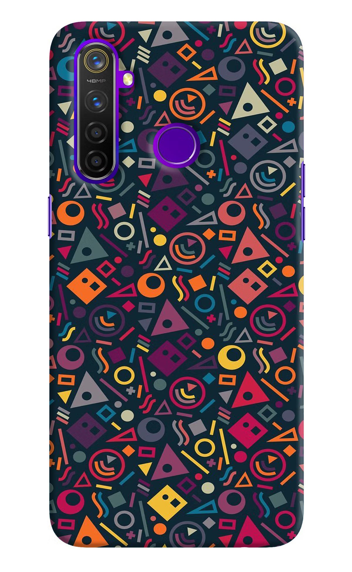 Geometric Abstract Realme 5 Pro Hard Case Back Cover by Casekaro