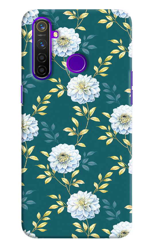 Flowers Realme 5 Pro Hard Case Back Cover by Casekaro