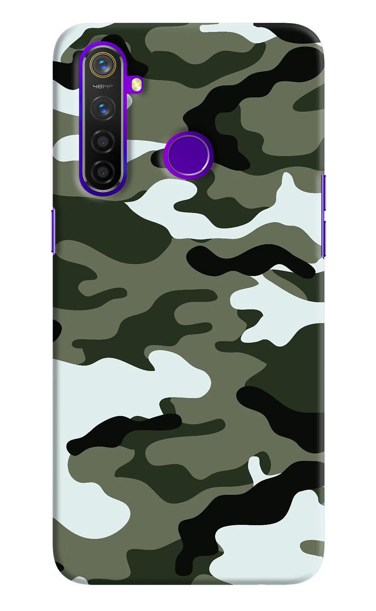 Camouflage Realme 5 Pro Hard Case Back Cover by Casekaro