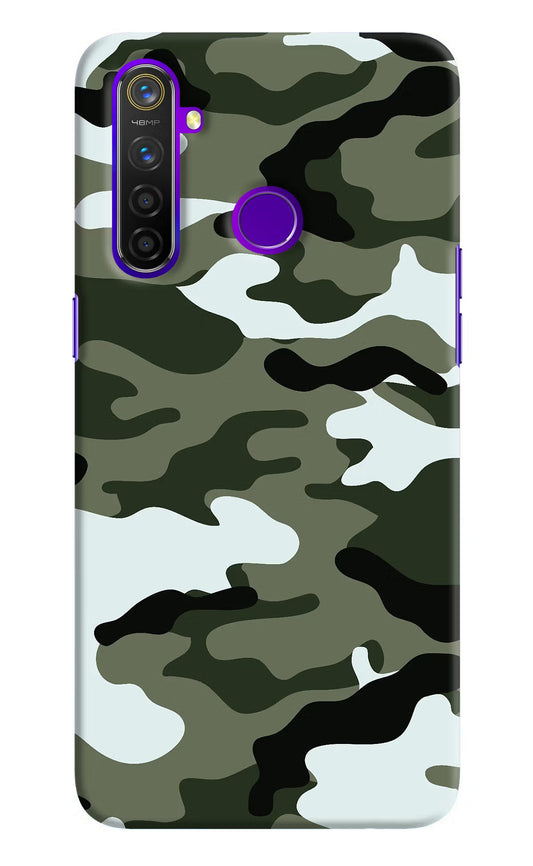 Camouflage Realme 5 Pro Hard Case Back Cover by Casekaro