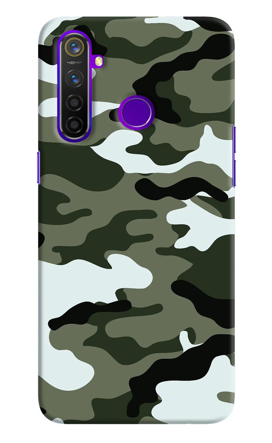 Camouflage Realme 5 Pro Back Cover, Hard case