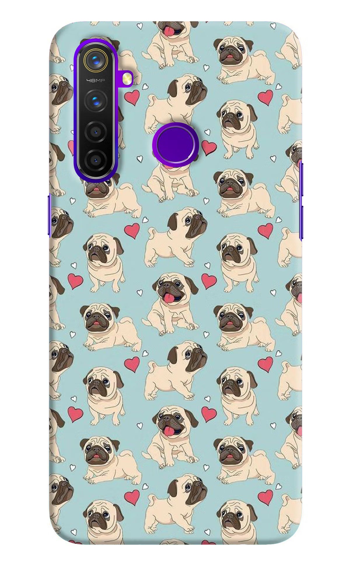 Pug Dog Realme 5 Pro Hard Case Back Cover by Casekaro