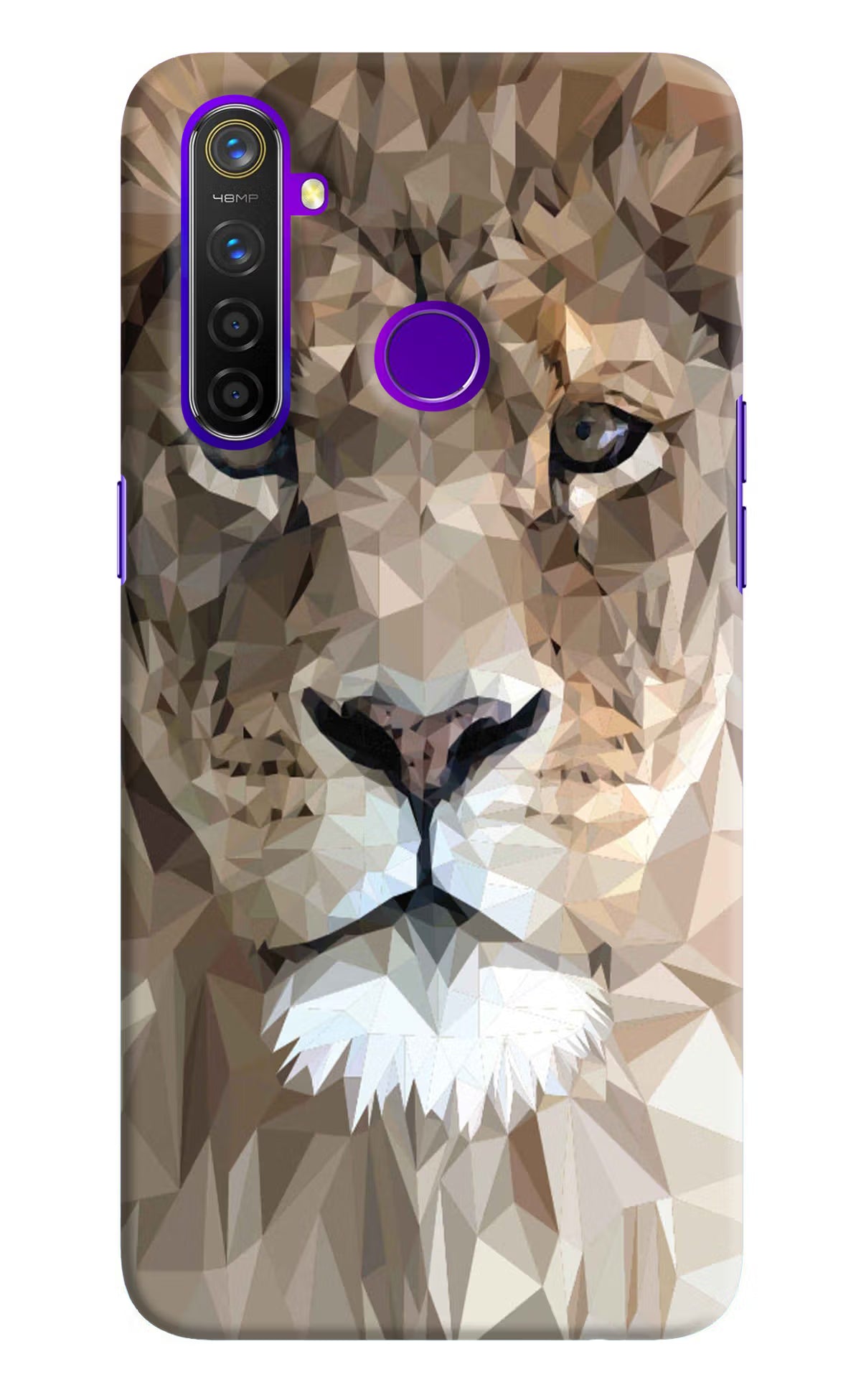 Lion Art Realme 5 Pro Hard Case Back Cover by Casekaro