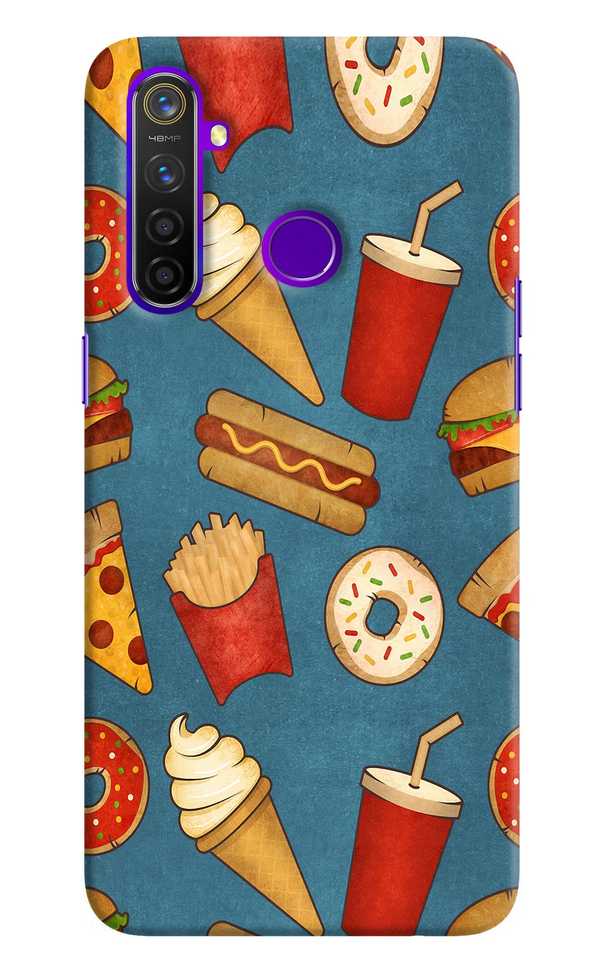 Foodie Realme 5 Pro Hard Case Back Cover by Casekaro