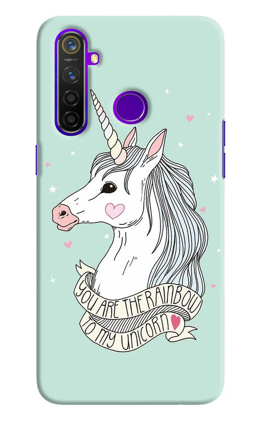 Unicorn Wallpaper Realme 5 Pro Hard Case Back Cover by Casekaro