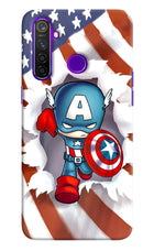 Captain America Realme 5 Pro Hard Case Back Cover by Casekaro