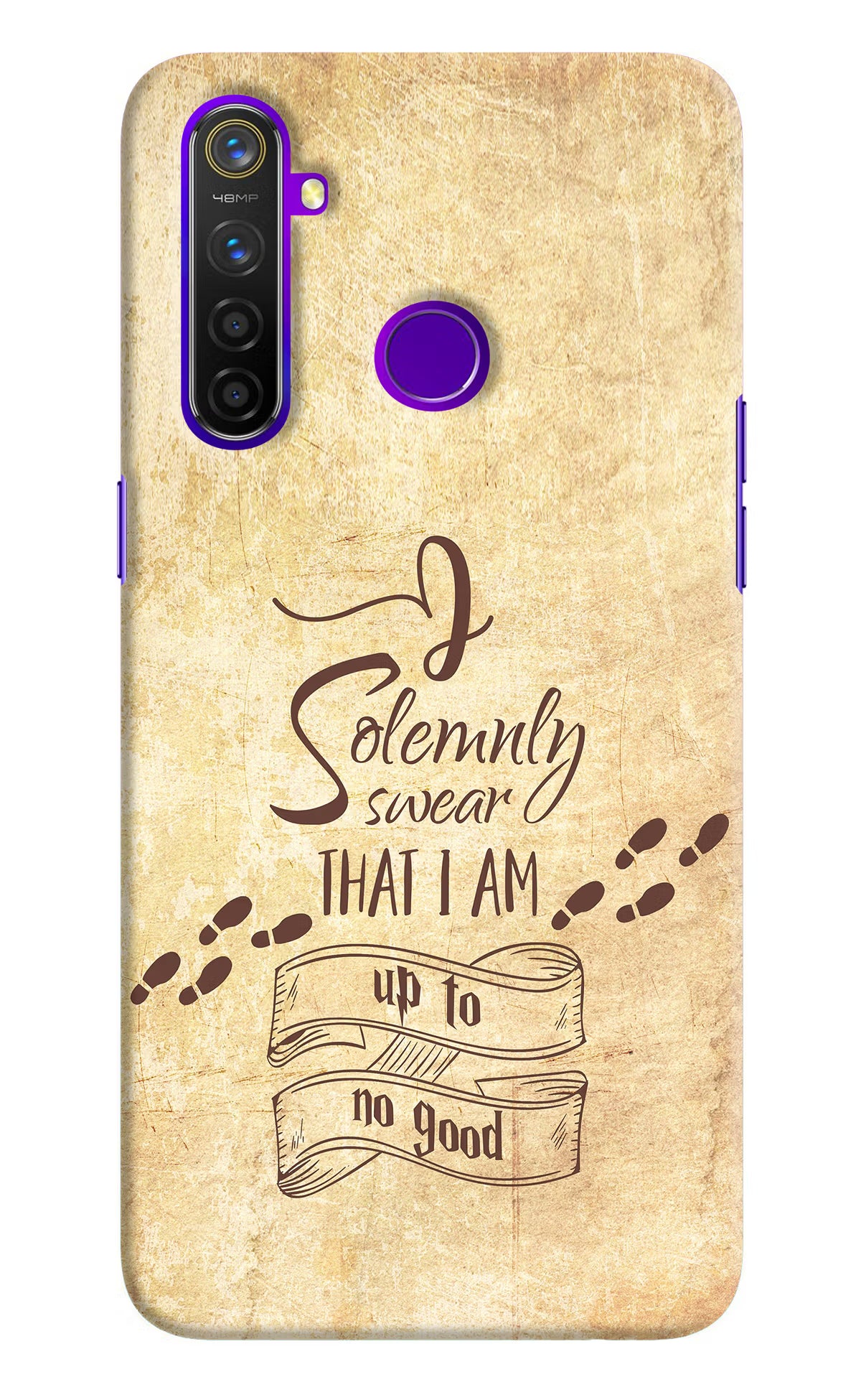 I Solemnly swear that i up to no good Realme 5 Pro Hard Case Back Cover by Casekaro