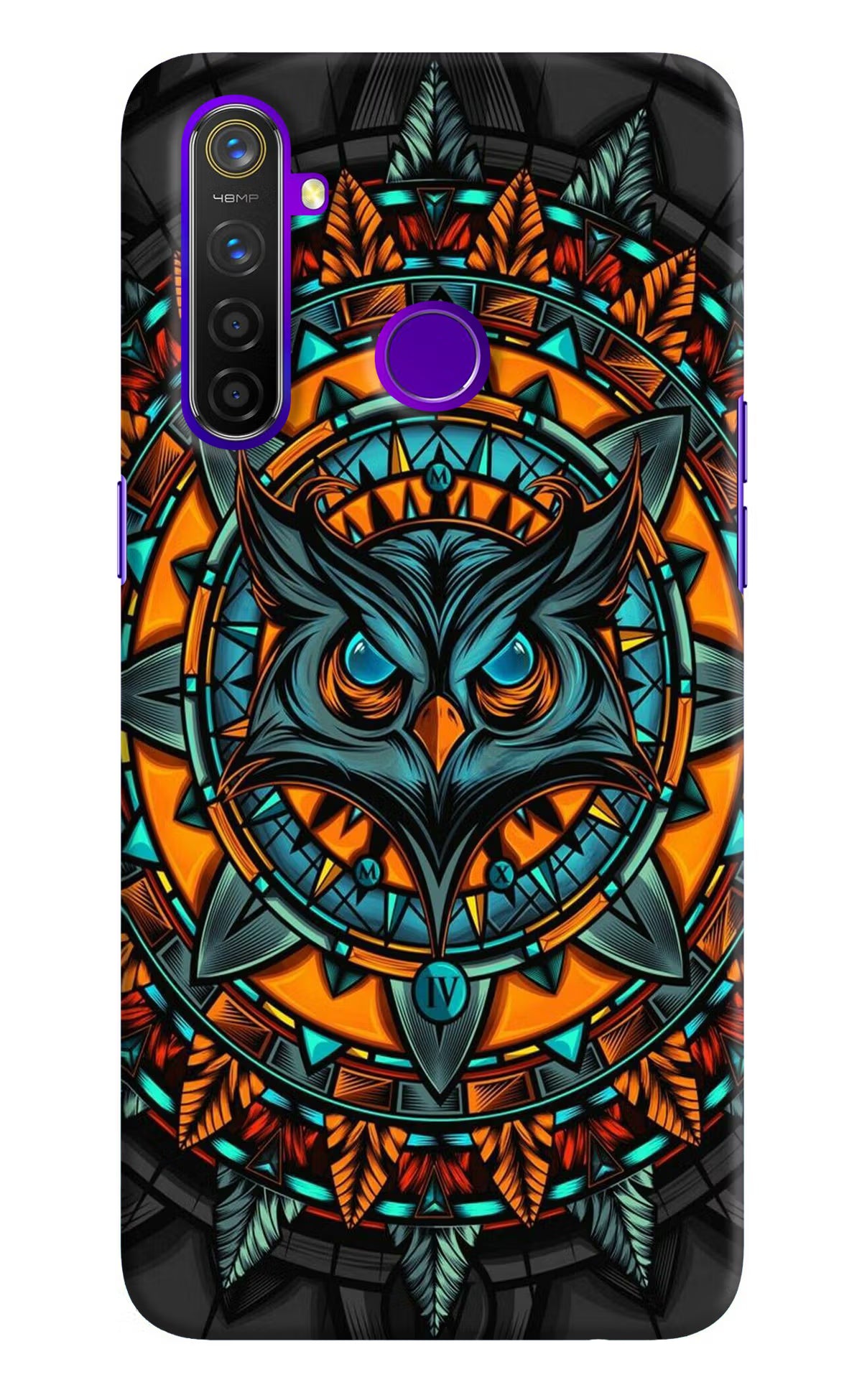 Angry Owl Art Realme 5 Pro Hard Case Back Cover by Casekaro