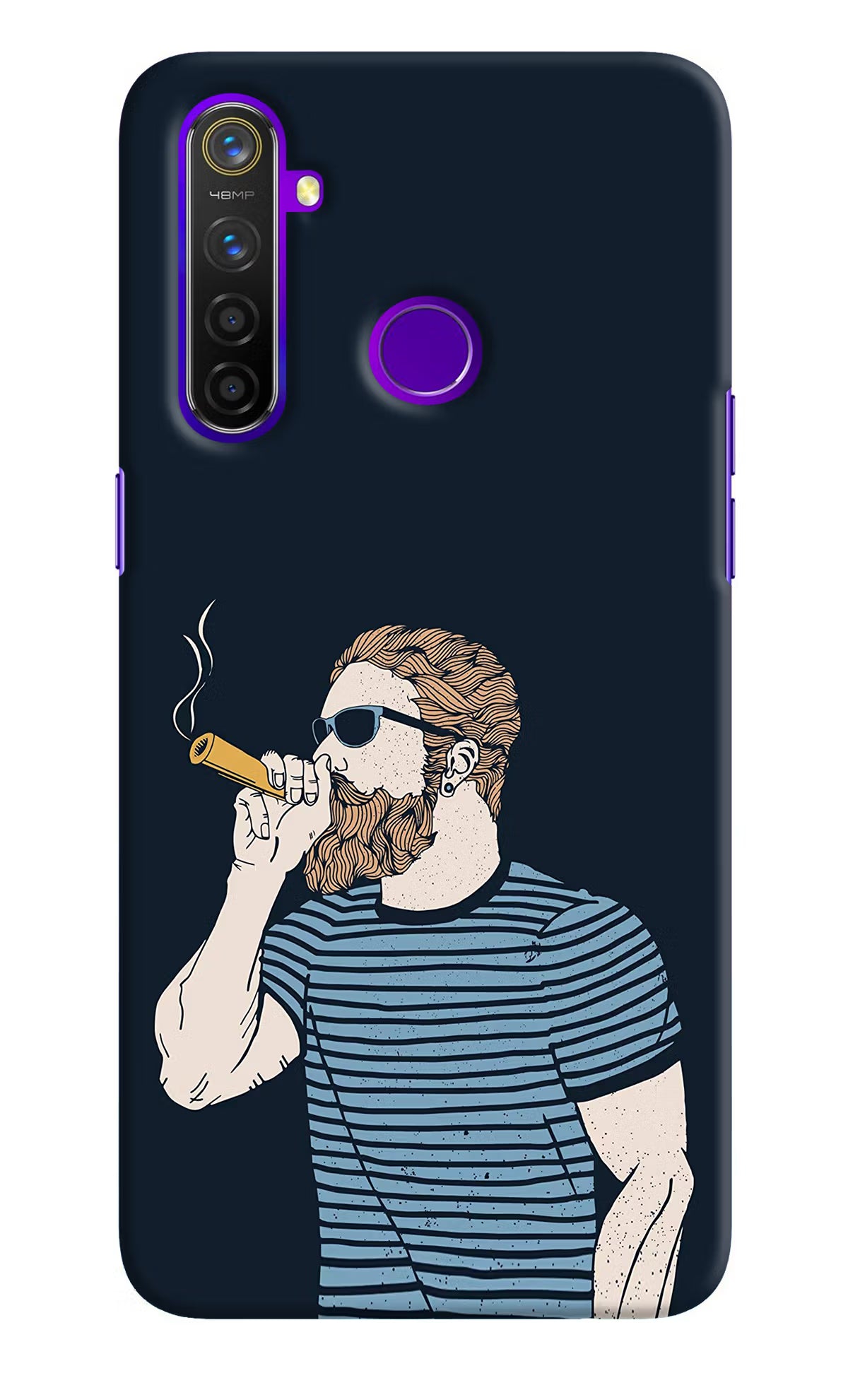 Smoking Realme 5 Pro Hard Case Back Cover by Casekaro