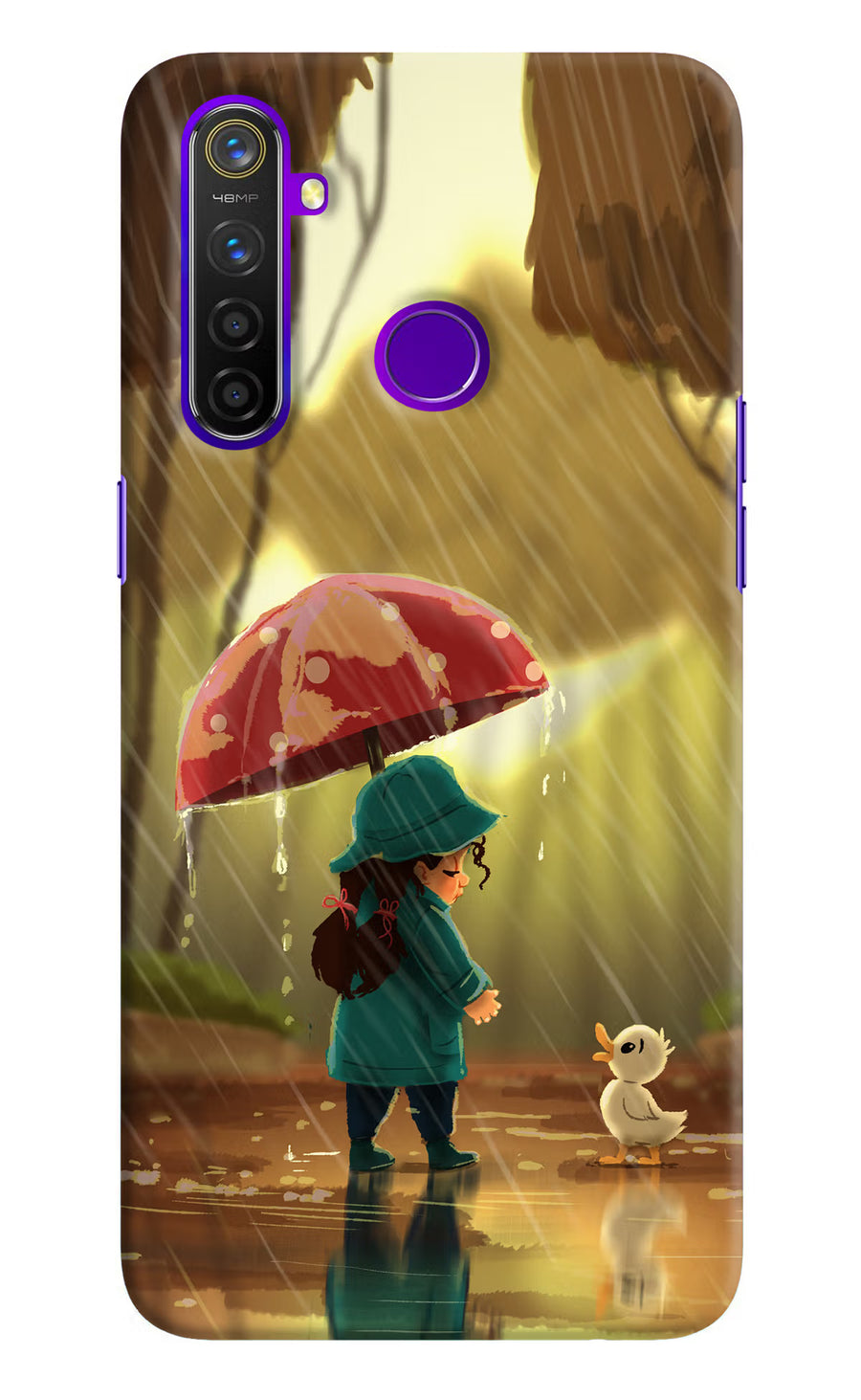 Rainy Day Realme 5 Pro Back Cover, Hard case