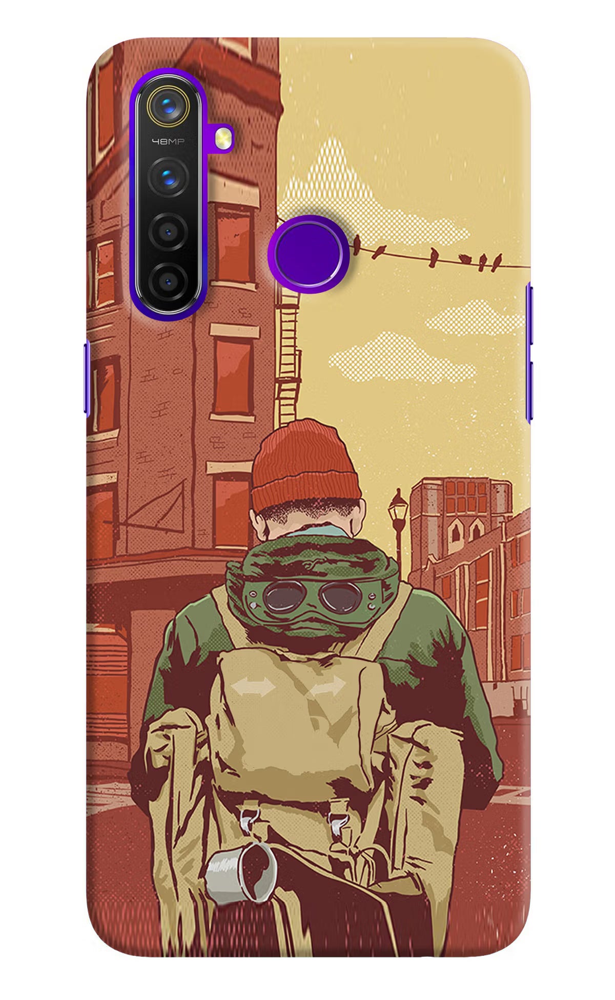 Adventurous Realme 5 Pro Hard Case Back Cover by Casekaro