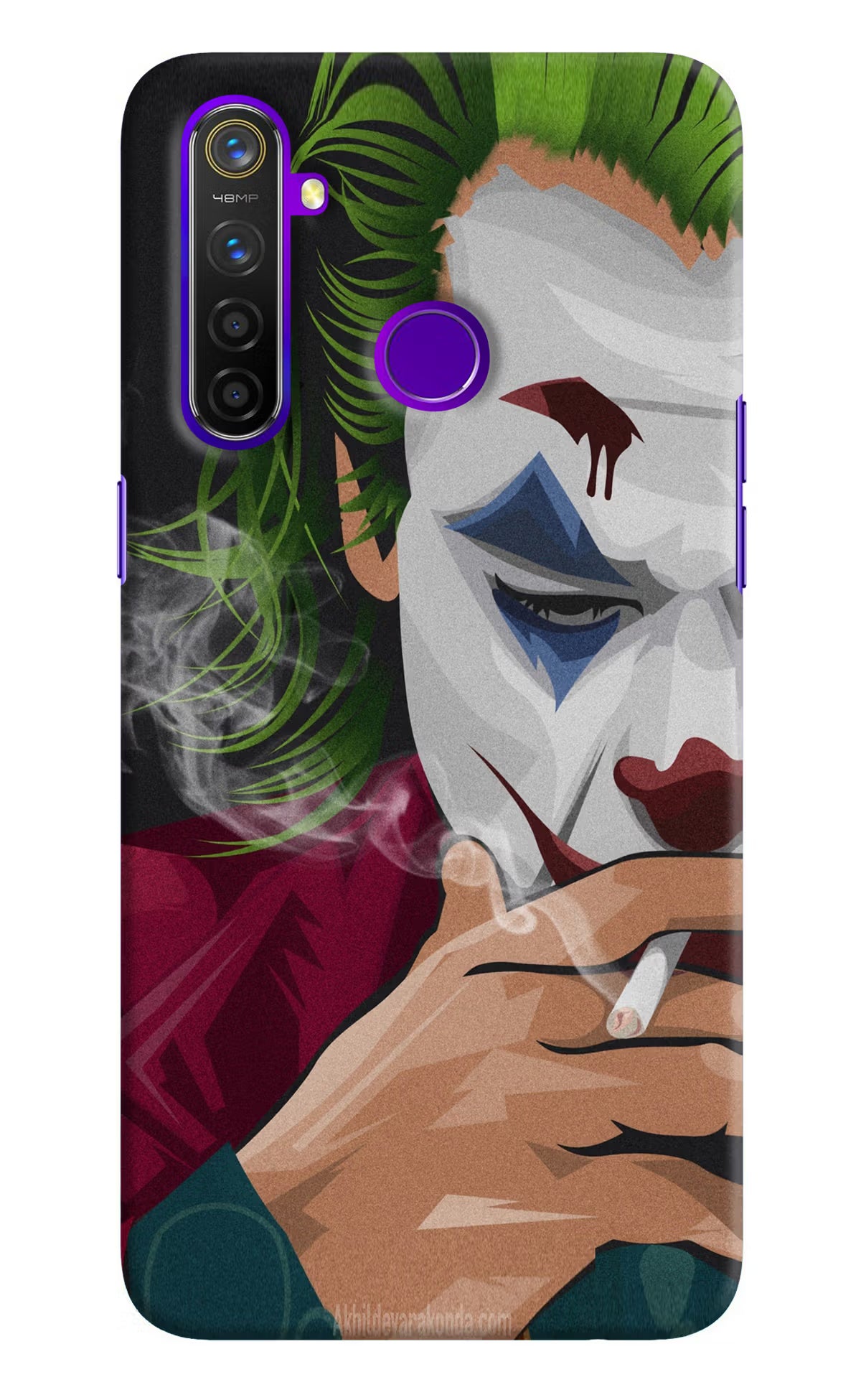 Joker Smoking Realme 5 Pro Hard Case Back Cover by Casekaro