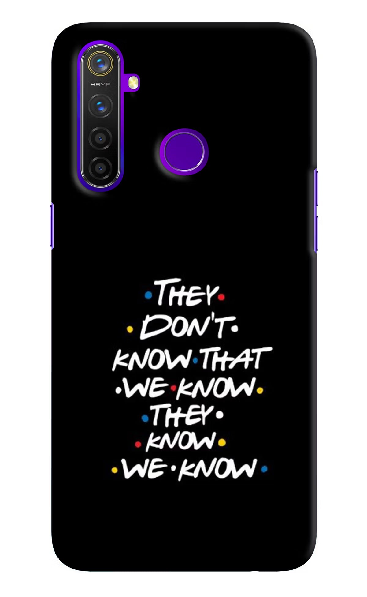 FRIENDS Dialogue Realme 5 Pro Hard Case Back Cover by Casekaro