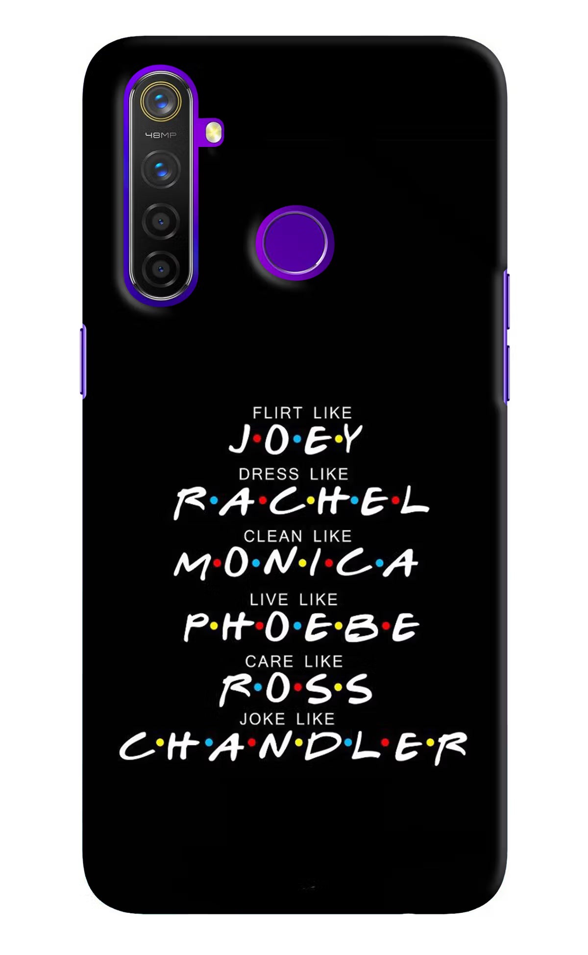 FRIENDS Character Realme 5 Pro Hard Case Back Cover by Casekaro