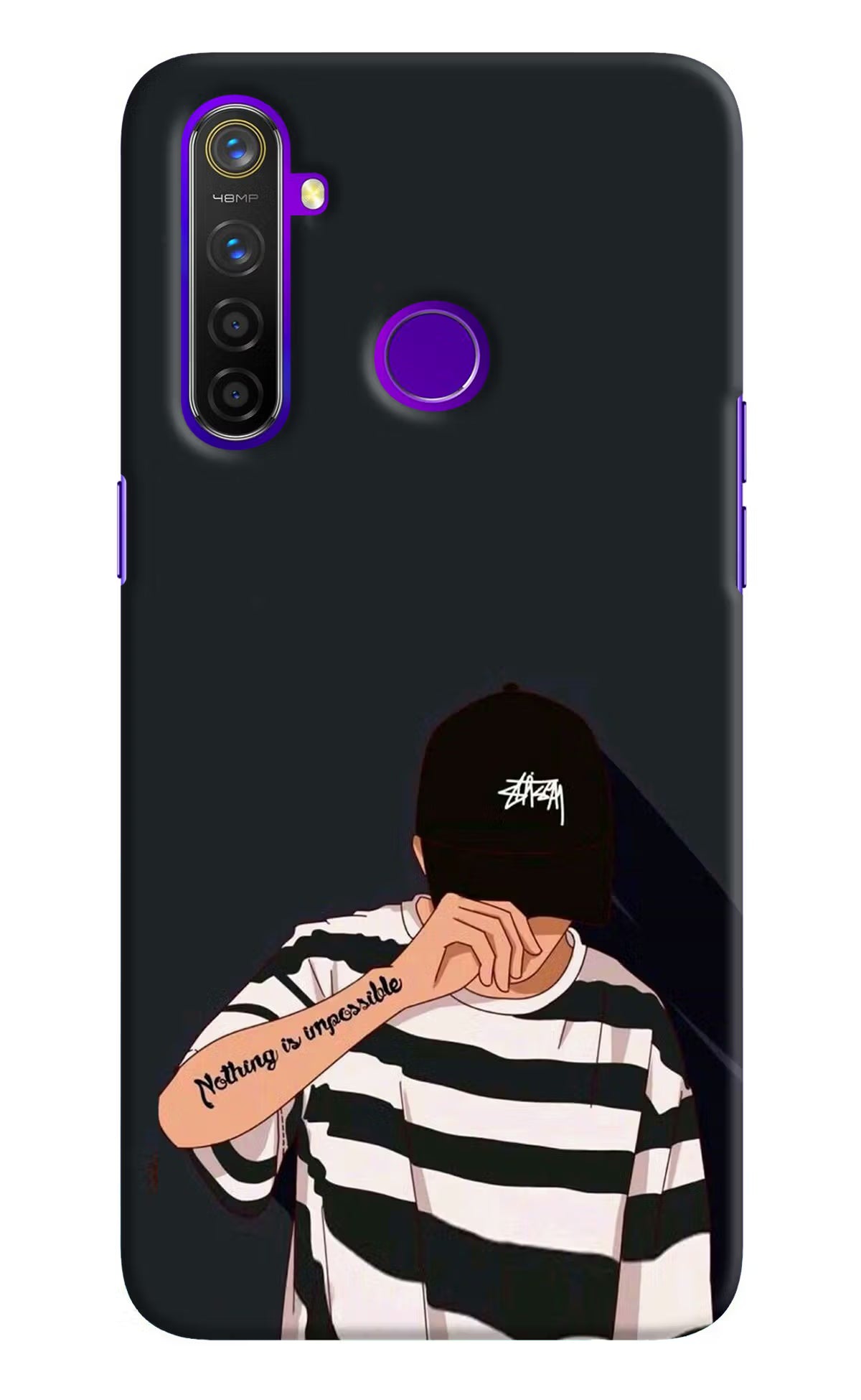 Aesthetic Boy Realme 5 Pro Hard Case Back Cover by Casekaro
