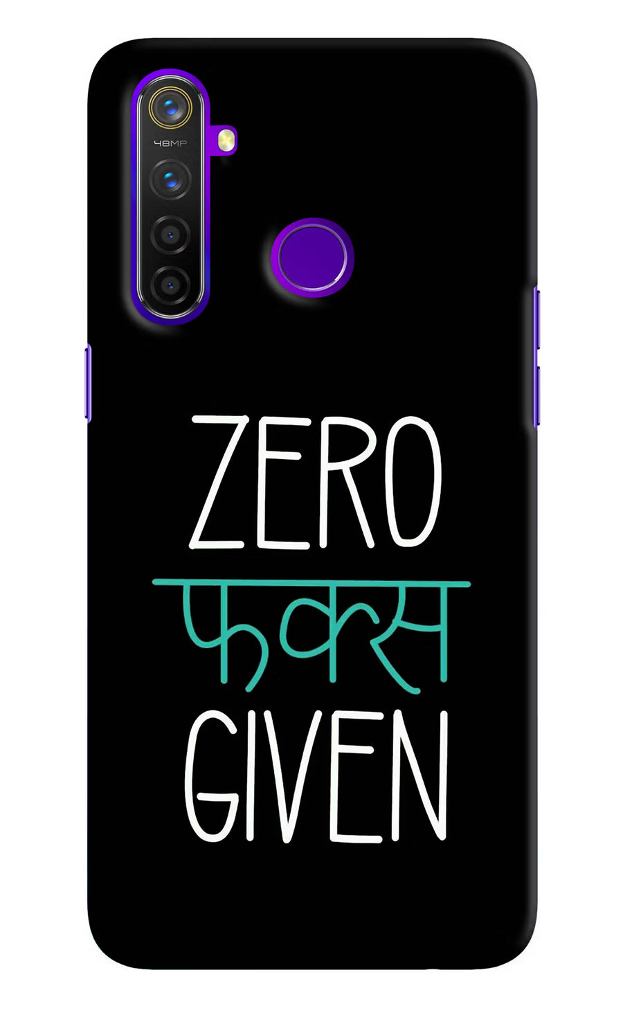 Zero Fucks Given Realme 5 Pro Back Cover, Hard case
