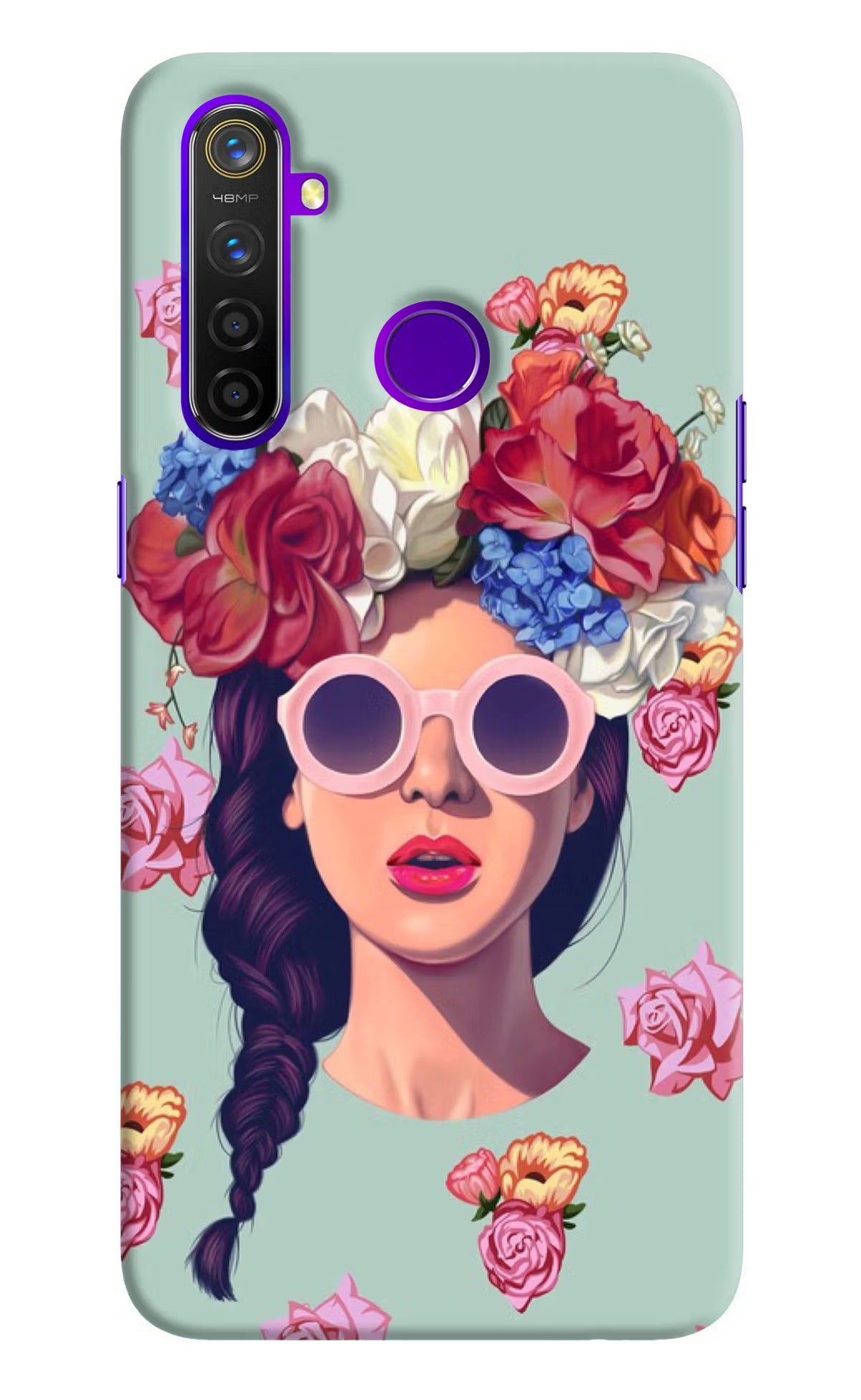 Pretty Girl Realme 5 Pro Hard Case Back Cover by Casekaro