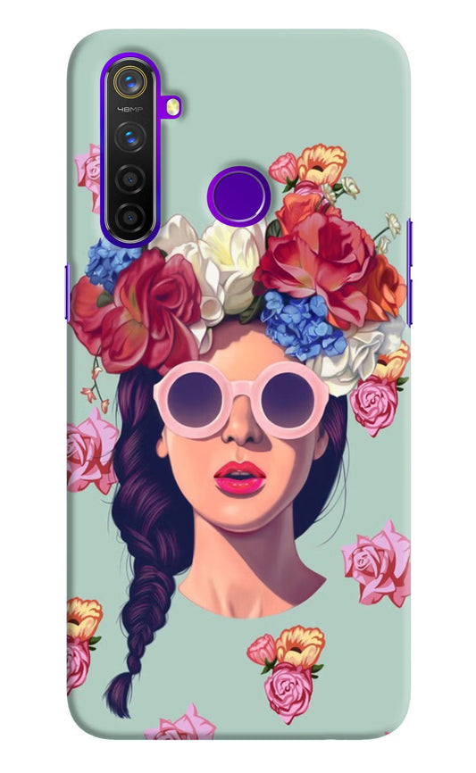 Pretty Girl Realme 5 Pro Hard Case Back Cover by Casekaro