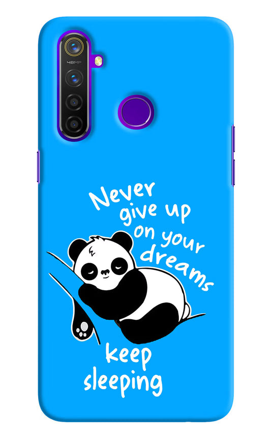 Keep Sleeping Realme 5 Pro Hard Case Back Cover by Casekaro