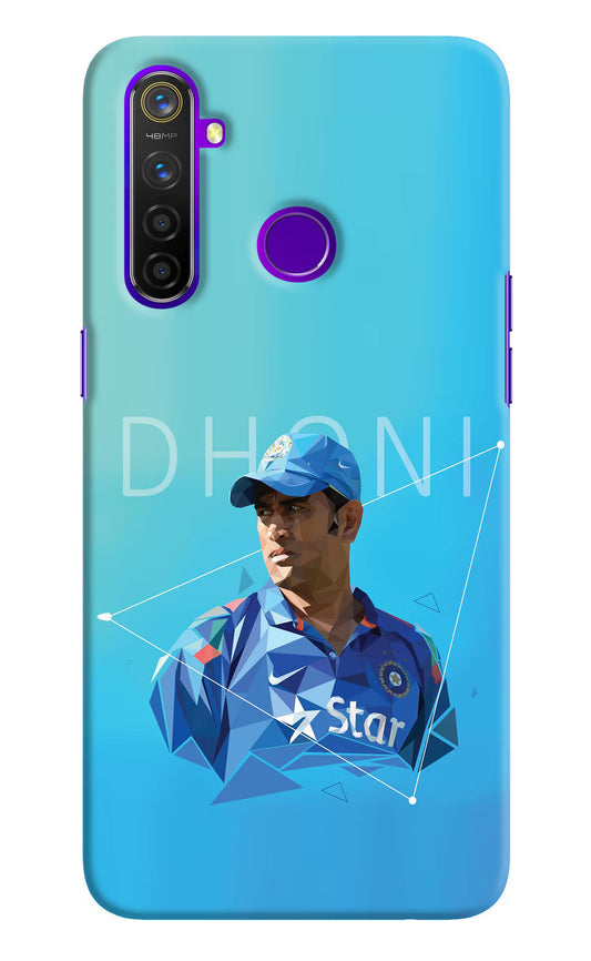 Dhoni Artwork Realme 5 Pro Hard Case Back Cover by Casekaro