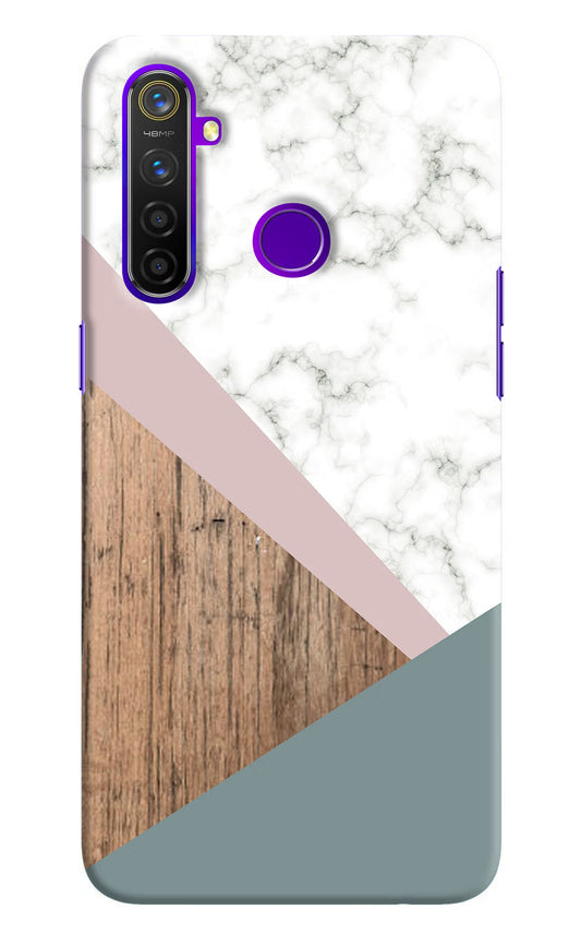Marble wood Abstract Realme 5 Pro Hard Case Back Cover by Casekaro