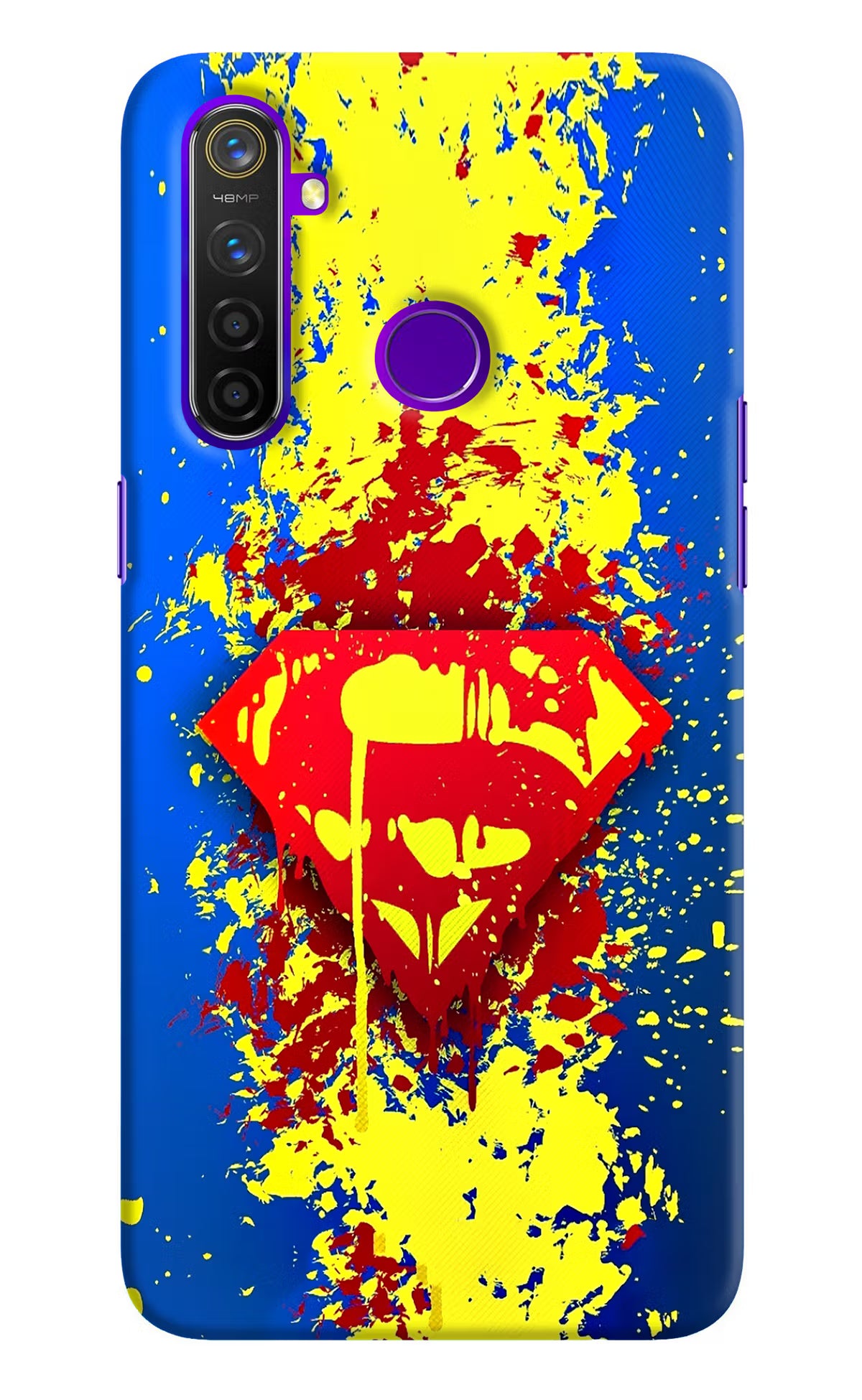 Superman logo Realme 5 Pro Hard Case Back Cover by Casekaro