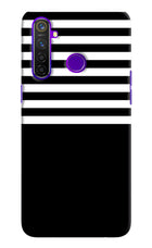 Black and White Print Realme 5 Pro Hard Case Back Cover by Casekaro