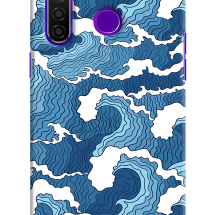 Blue Waves Realme 5 Pro Hard Case Back Cover by Casekaro