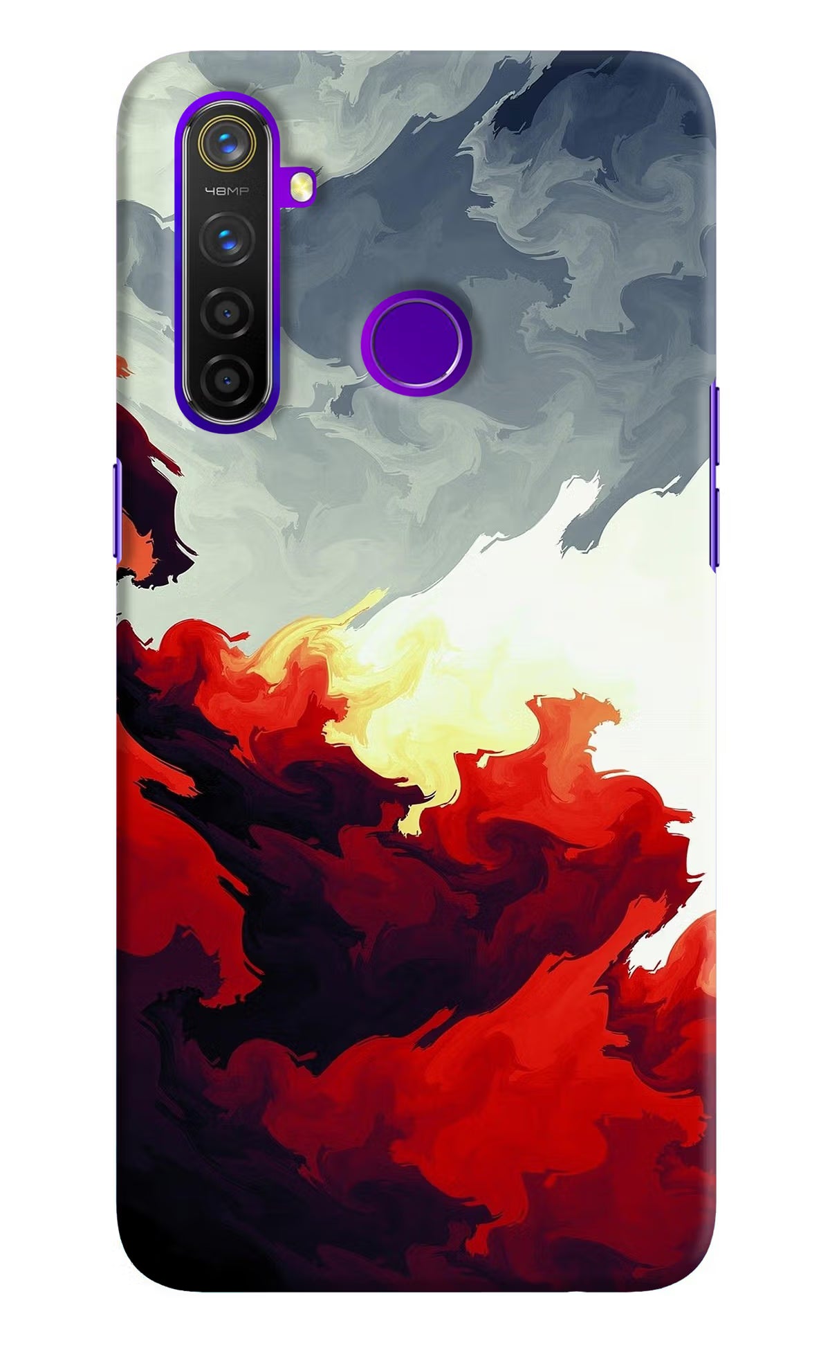 Fire Cloud Realme 5 Pro Hard Case Back Cover by Casekaro