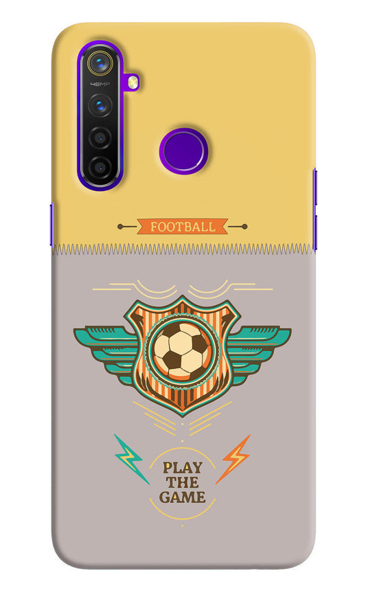 Football Realme 5 Pro Hard Case Back Cover by Casekaro