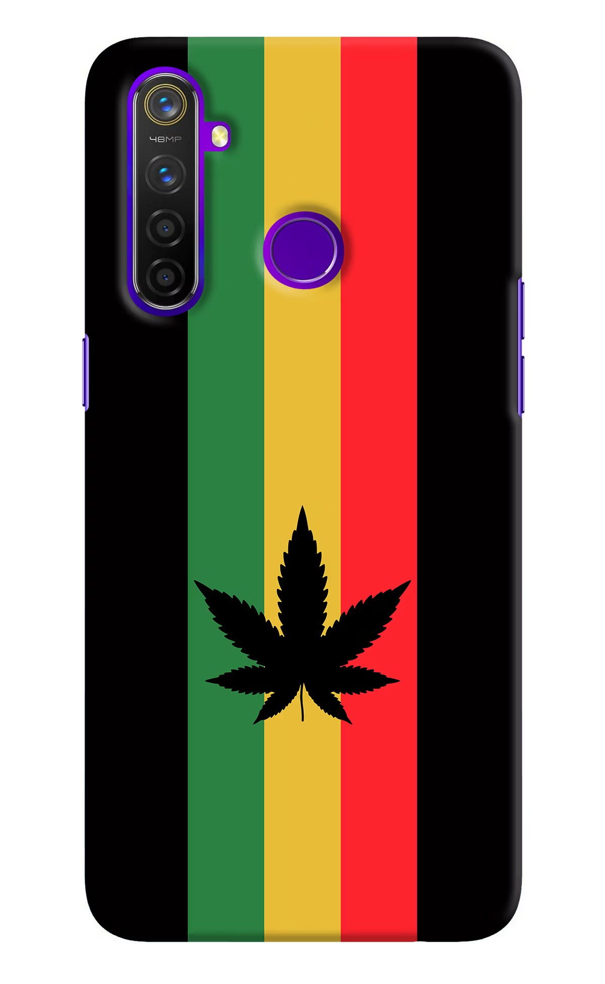 Weed Flag Realme 5 Pro Hard Case Back Cover by Casekaro