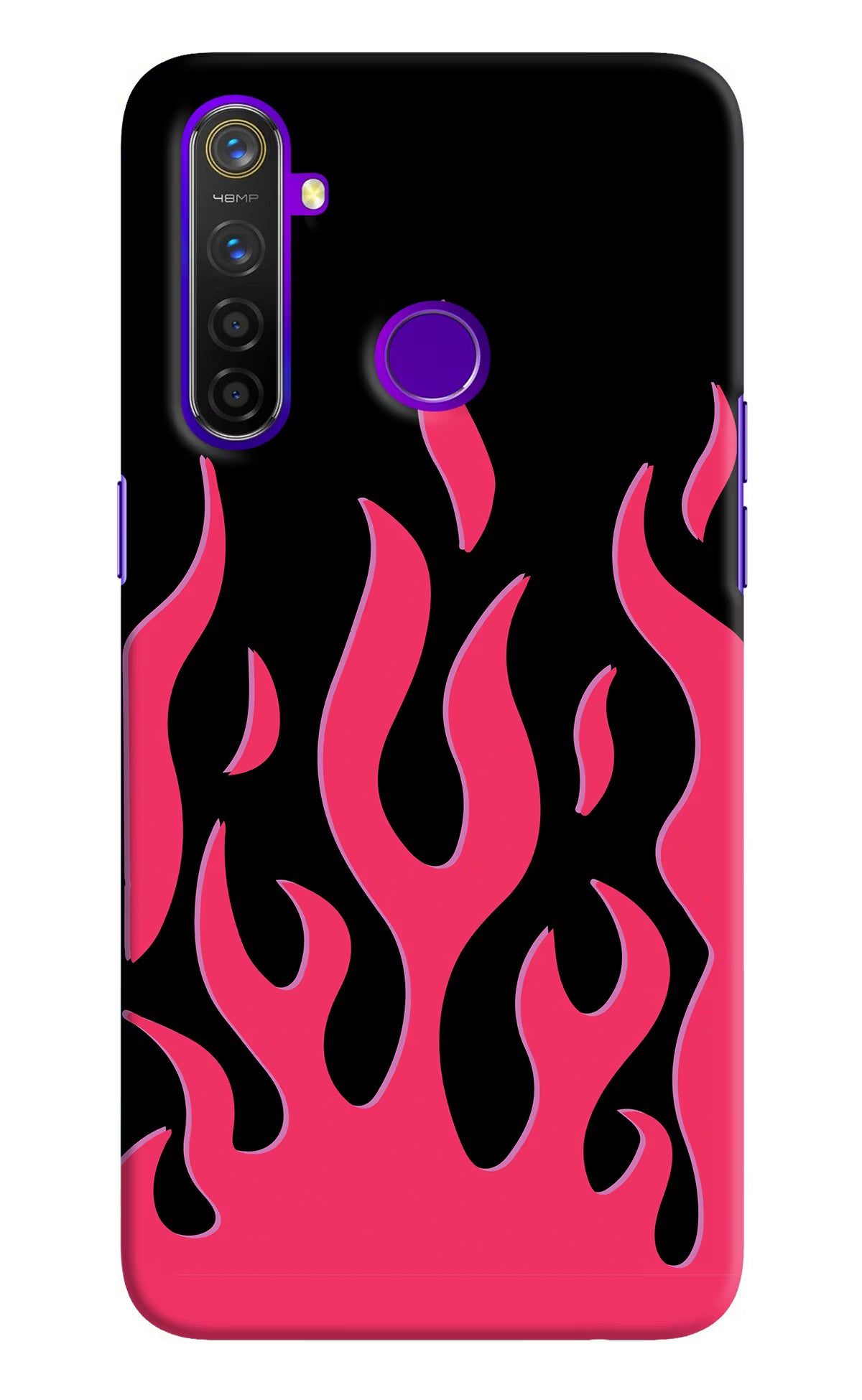 Fire Flames Realme 5 Pro Hard Case Back Cover by Casekaro