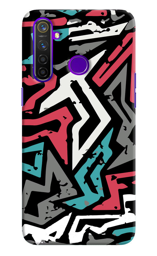 Geometric Graffiti Realme 5 Pro Hard Case Back Cover by Casekaro