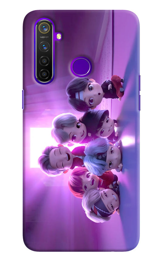 BTS Chibi Realme 5 Pro Hard Case Back Cover by Casekaro