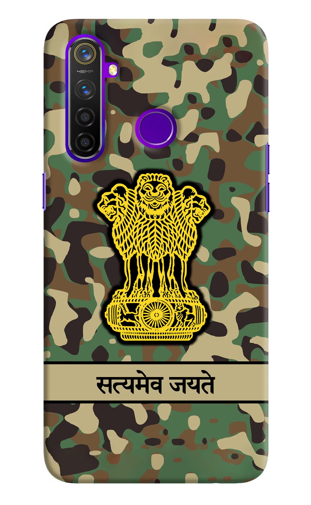 Satyamev Jayate Army Realme 5 Pro Hard Case Back Cover by Casekaro