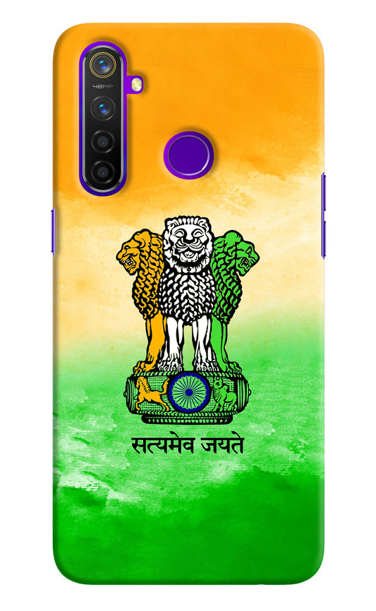 Satyamev Jayate Flag Realme 5 Pro Hard Case Back Cover by Casekaro