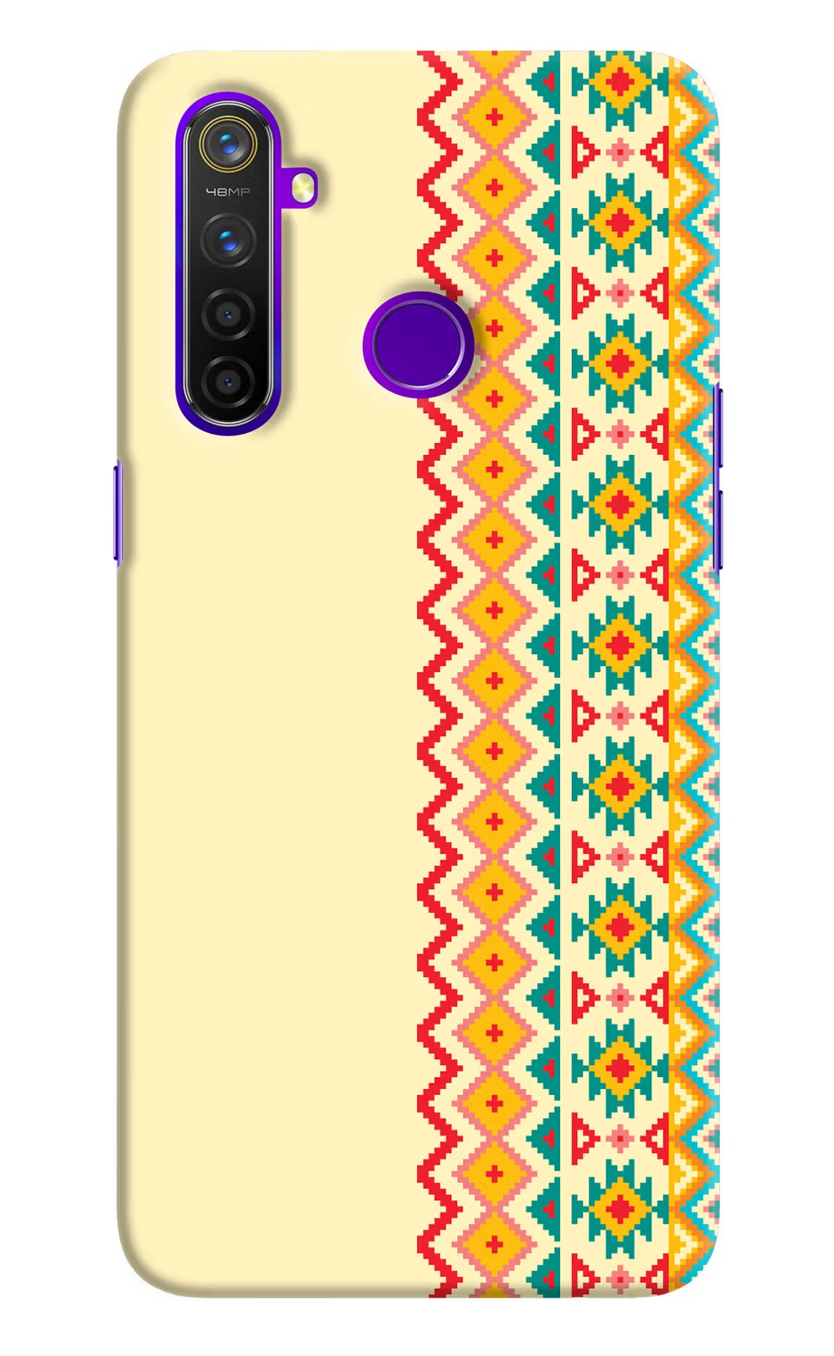 Ethnic Seamless Realme 5 Pro Hard Case Back Cover by Casekaro