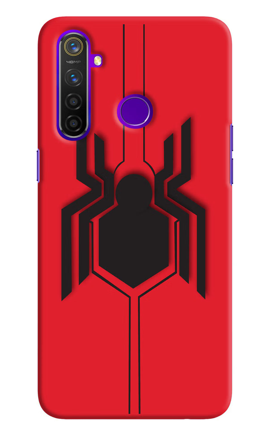 Spider Realme 5 Pro Back Cover, Hard case
