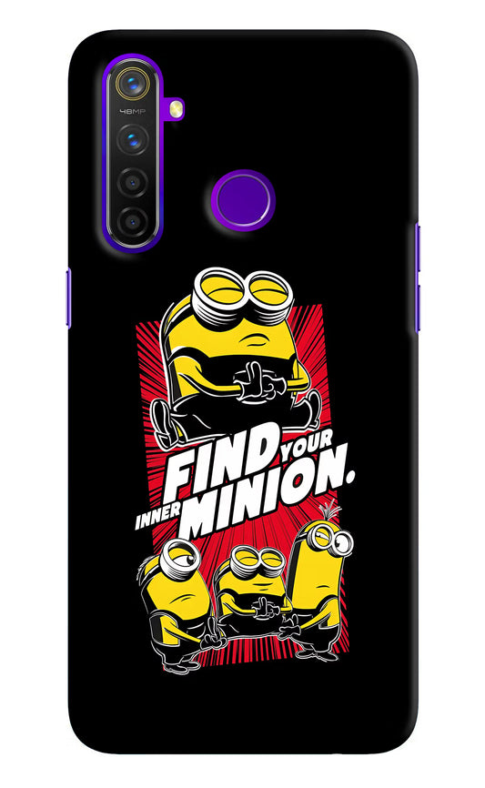 Find your inner Minion Realme 5 Pro Hard Case Back Cover by Casekaro