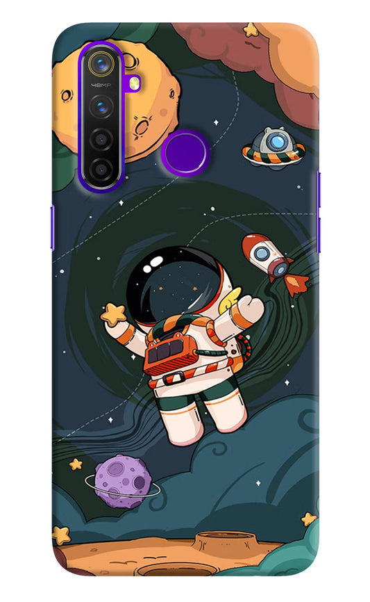 Cartoon Astronaut Realme 5 Pro Hard Case Back Cover by Casekaro