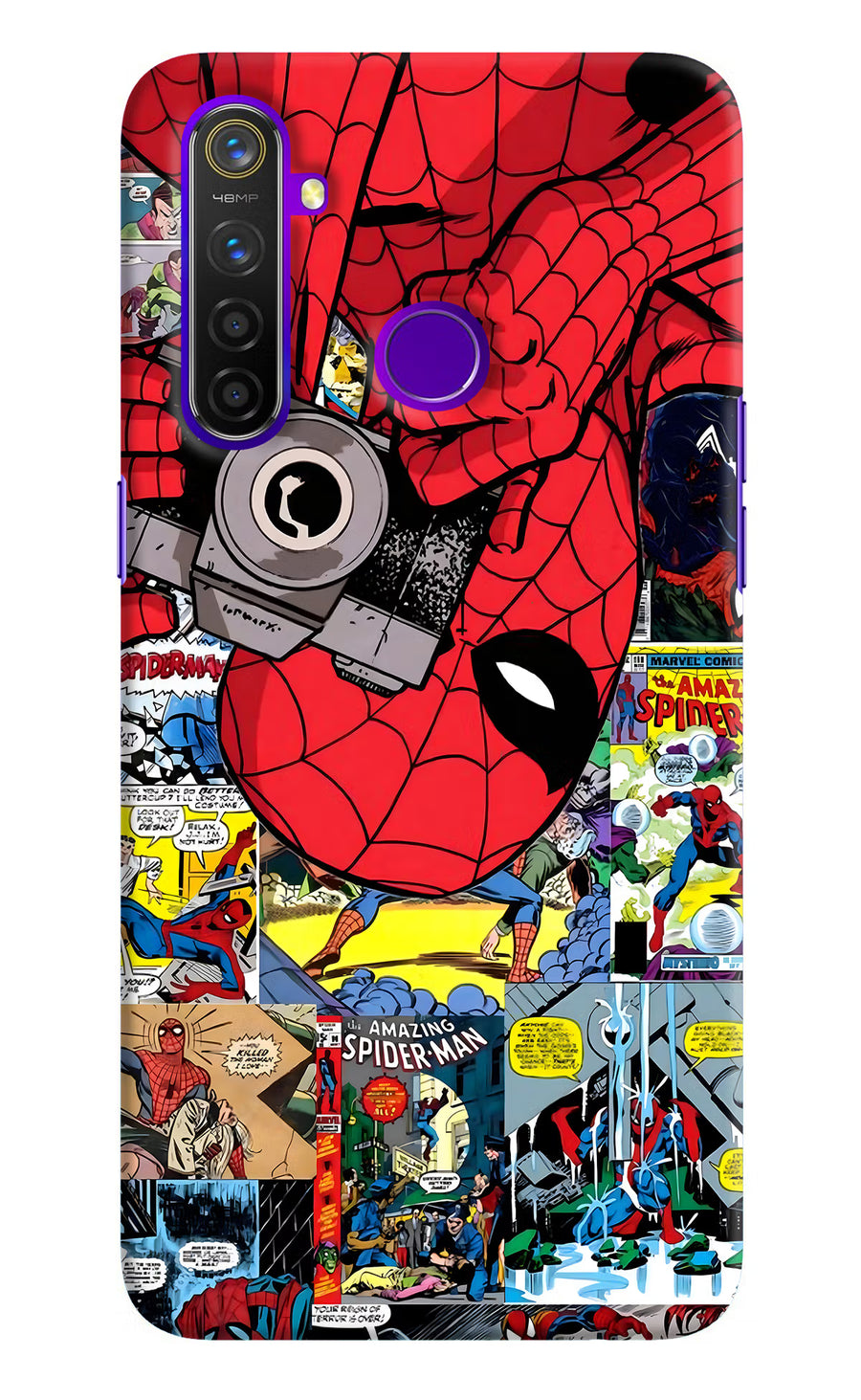 Spider Man Realme 5 Pro Back Cover, Hard case